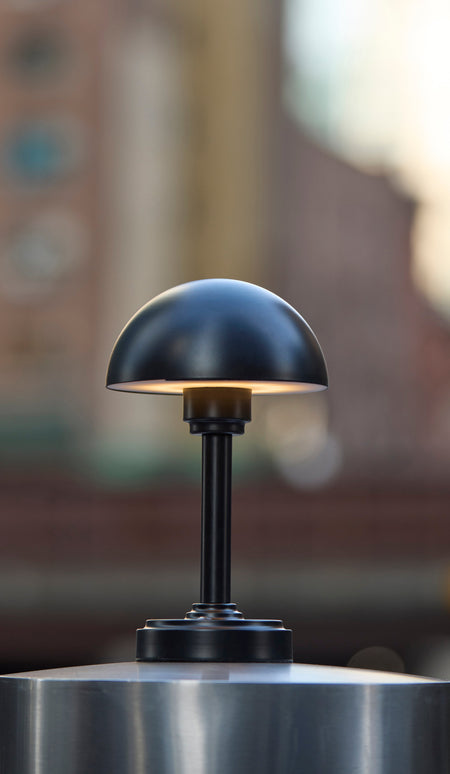 Ollie LED Cordless Table Lamp- Black