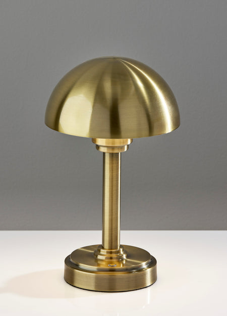 Ollie LED Cordless Table Lamp- Antique Brass