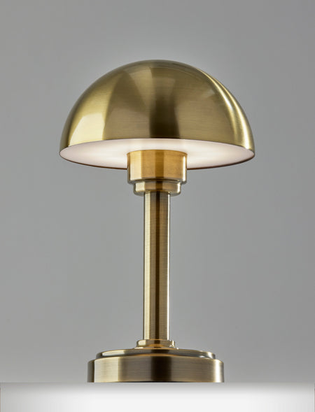 Ollie LED Cordless Table Lamp- Antique Brass