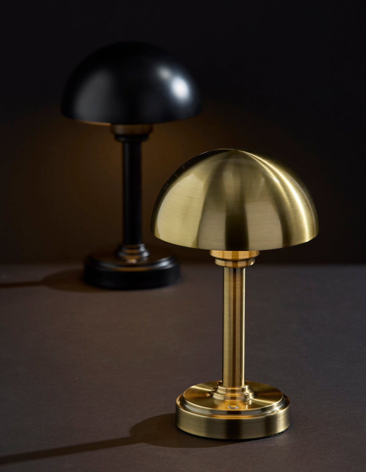 Ollie LED Cordless Table Lamp- Antique Brass