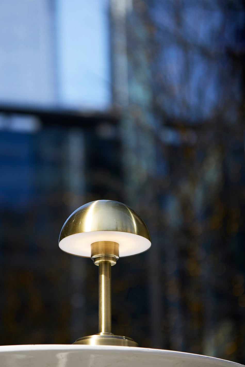 Ollie LED Cordless Table Lamp- Antique Brass