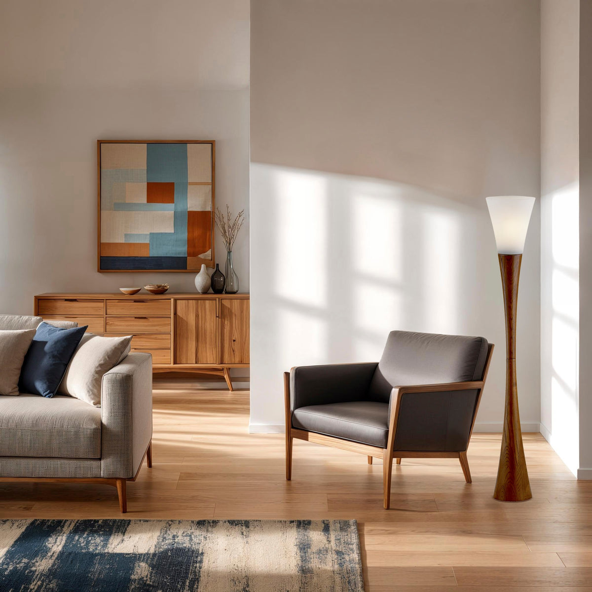 Espresso Floor Lamp