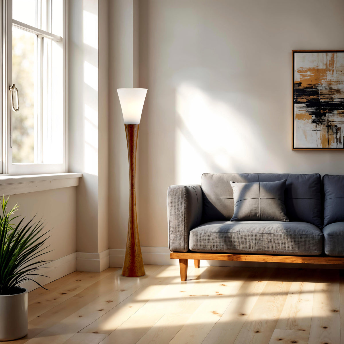 Espresso Floor Lamp