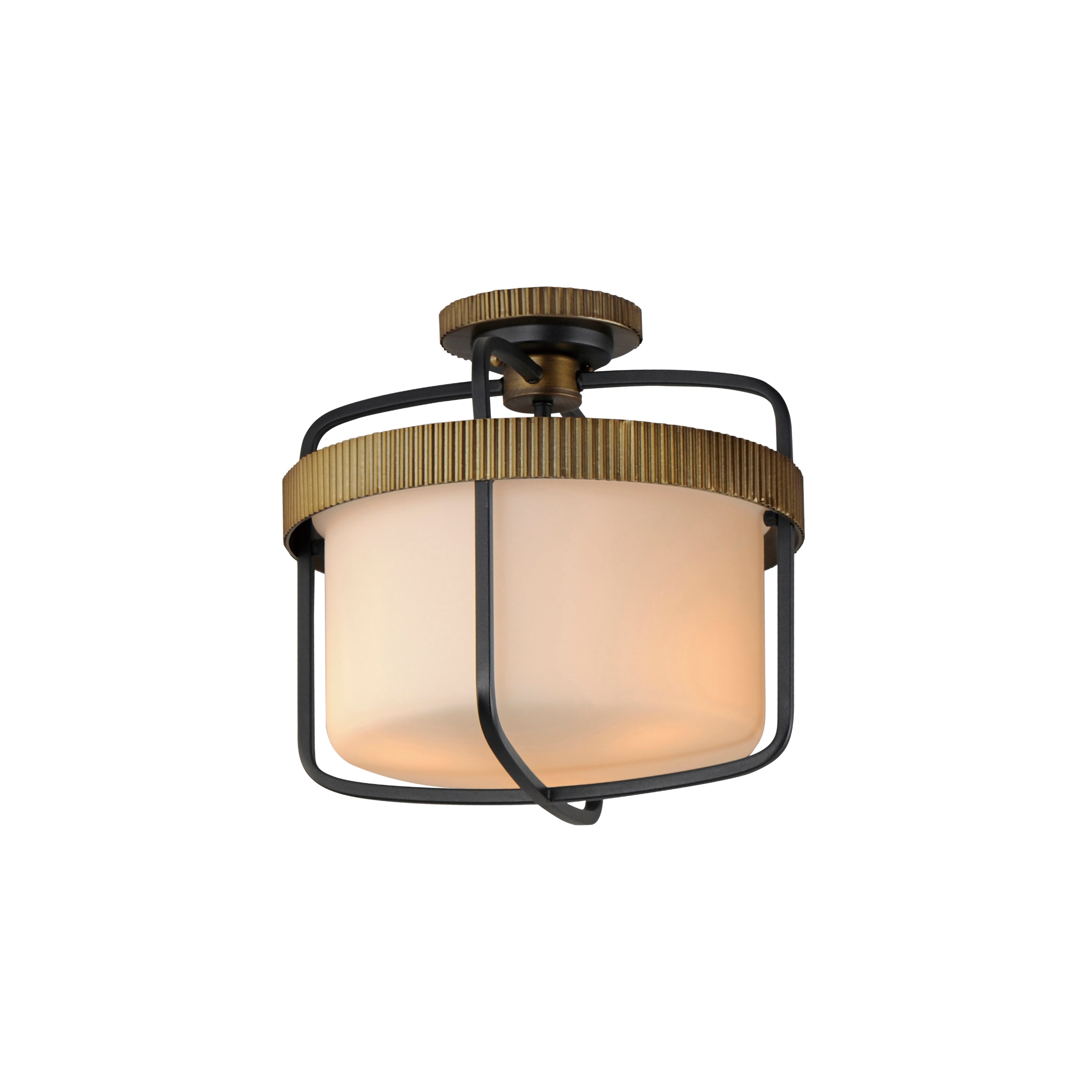 Ruffles 3-Light Semi Flush Mount