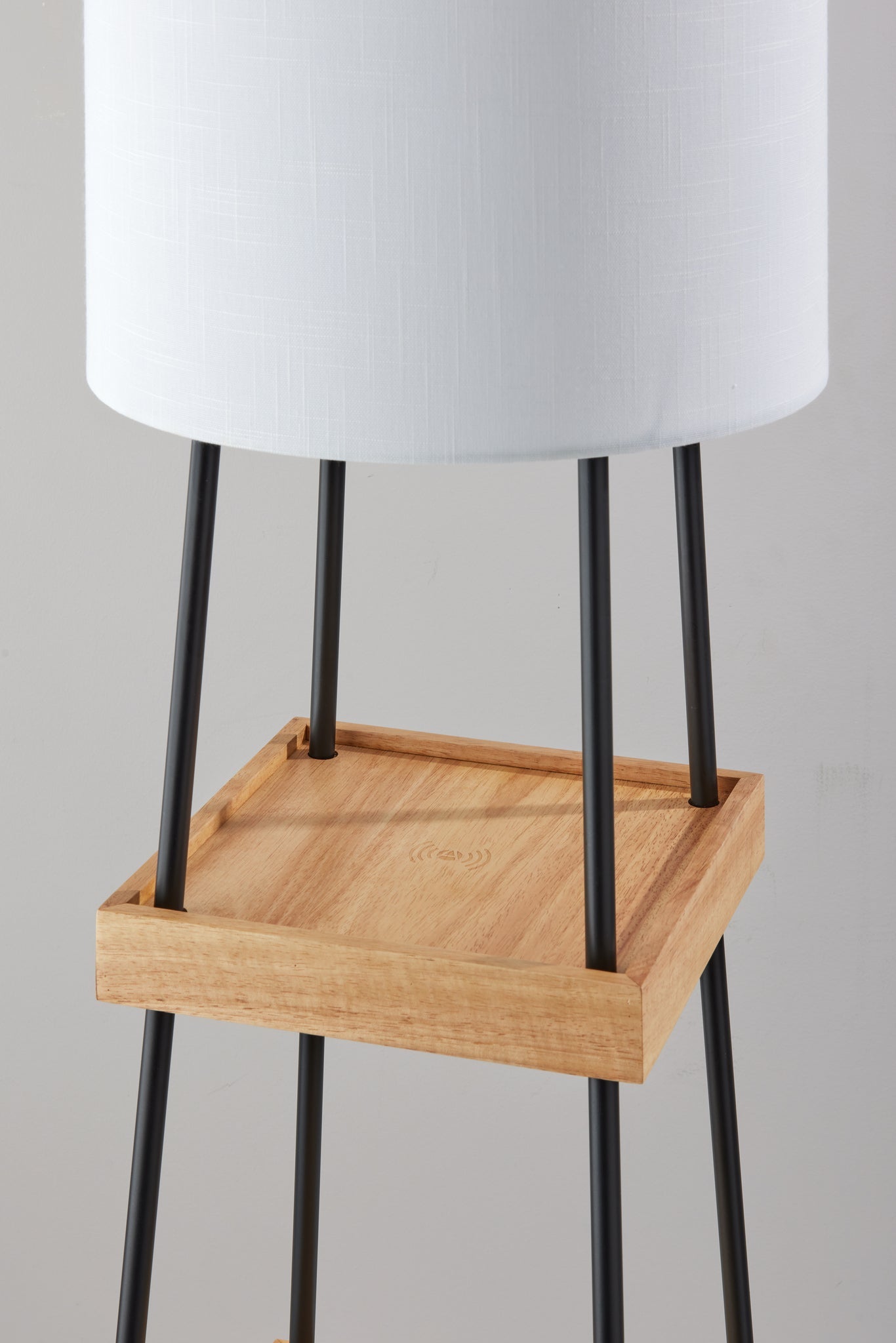 Henry AdessoCharge Shelf Floor Lamp- Natural