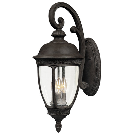 Knob Hill Cast 3-Light Outdoor Wall Lantern