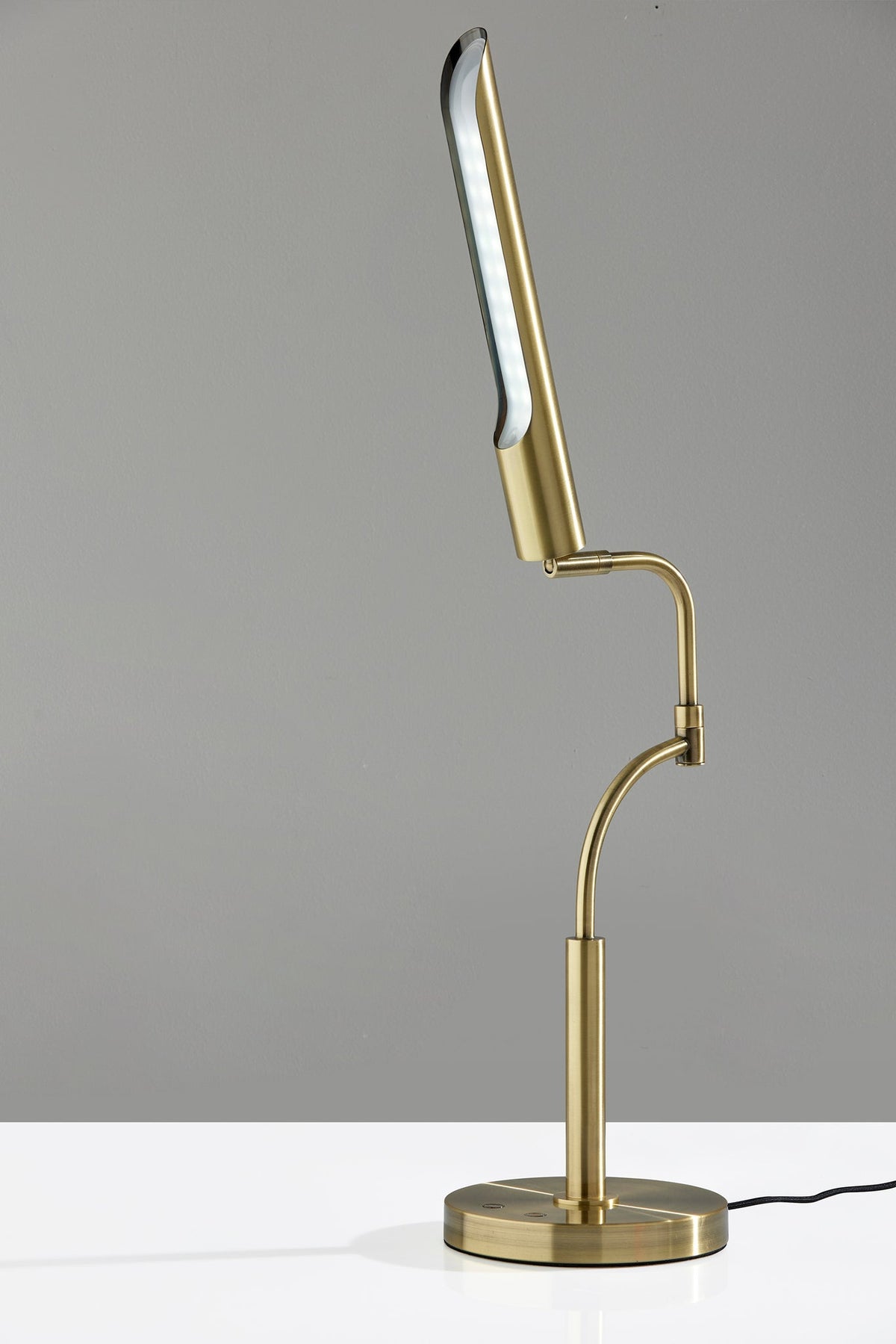 Zane LED Desk Lamp w. Smart Switch- Antique Brass