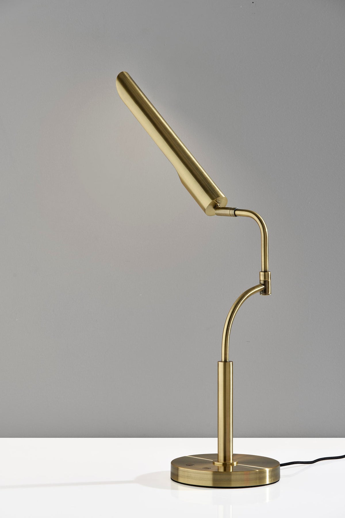 Zane LED Desk Lamp w. Smart Switch- Antique Brass