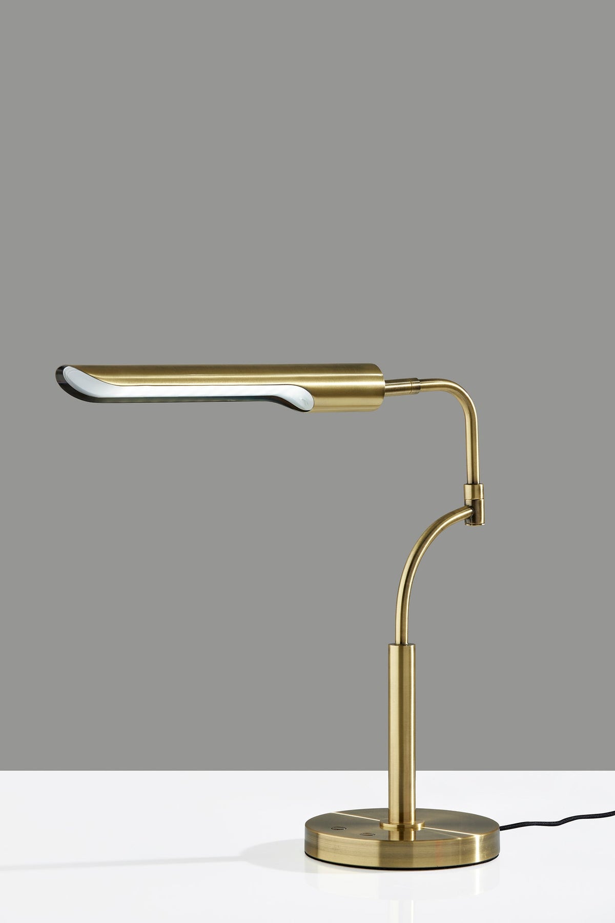 Zane LED Desk Lamp w. Smart Switch- Antique Brass