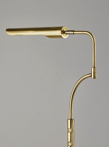 Zane LED Floor Lamp w. Smart Switch- Antique Brass