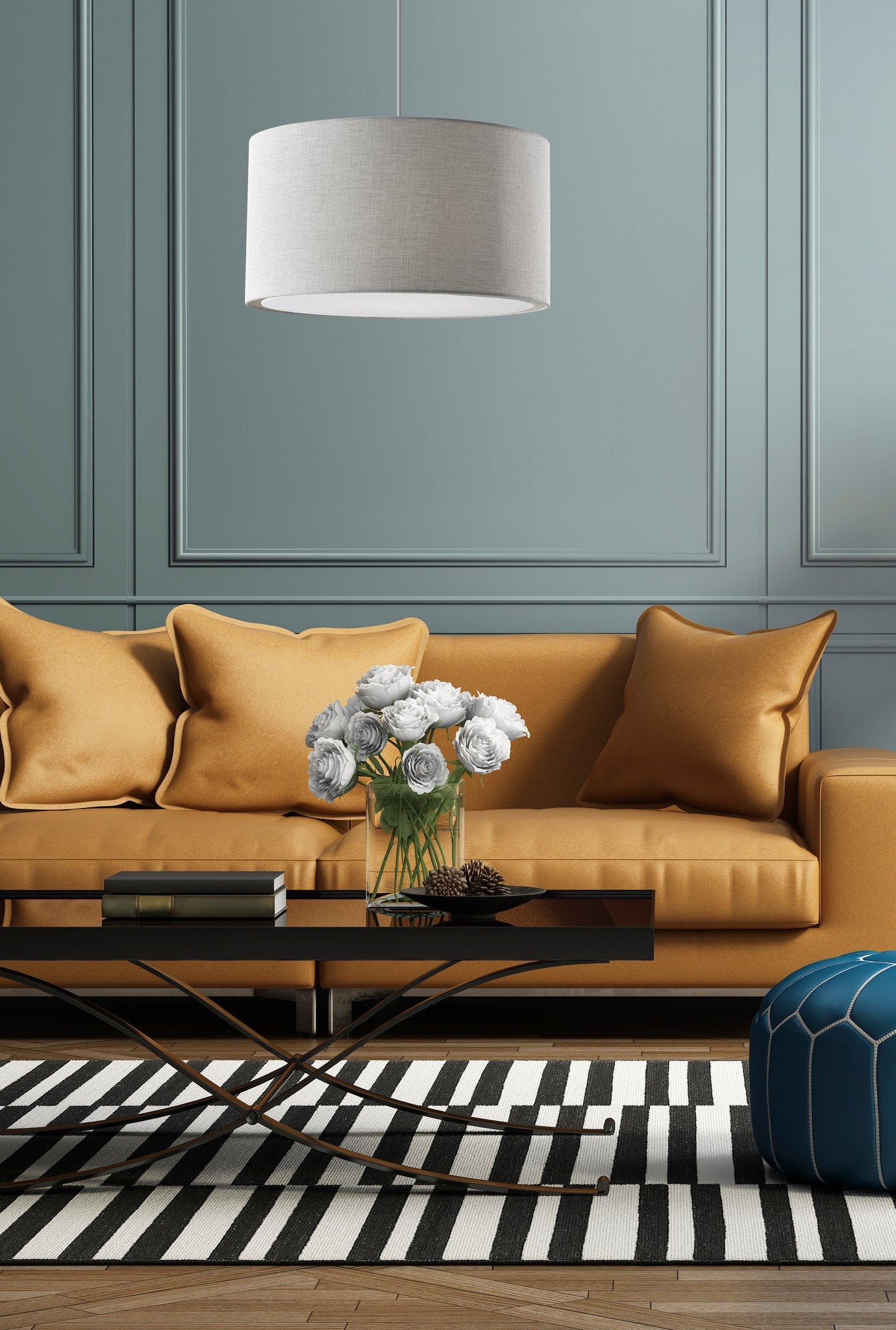 Harvest Large Drum Pendant