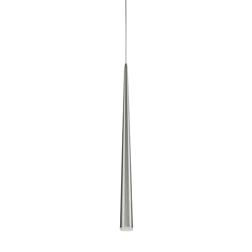 Mina 36-in Brushed Nickel LED Pendant by KUZCO