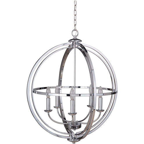 Berkeley 5 Light 25.5 inch Chrome Foyer Light Ceiling Light, Jeremiah