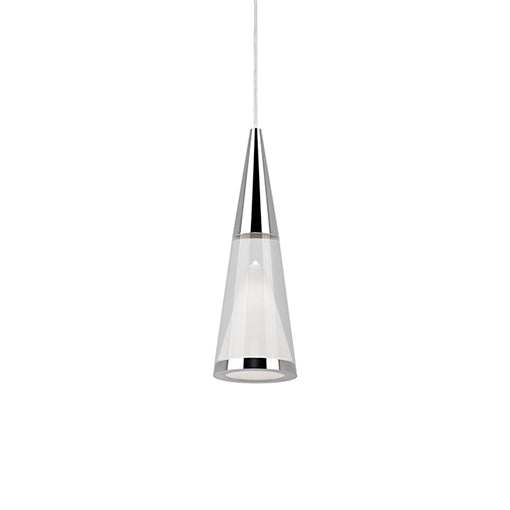 Malabar 3-in Chrome LED Pendant by KUZCO