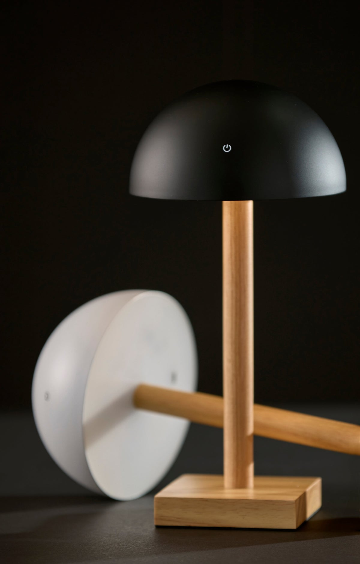 Nash LED Cordless Table Lamp- Black