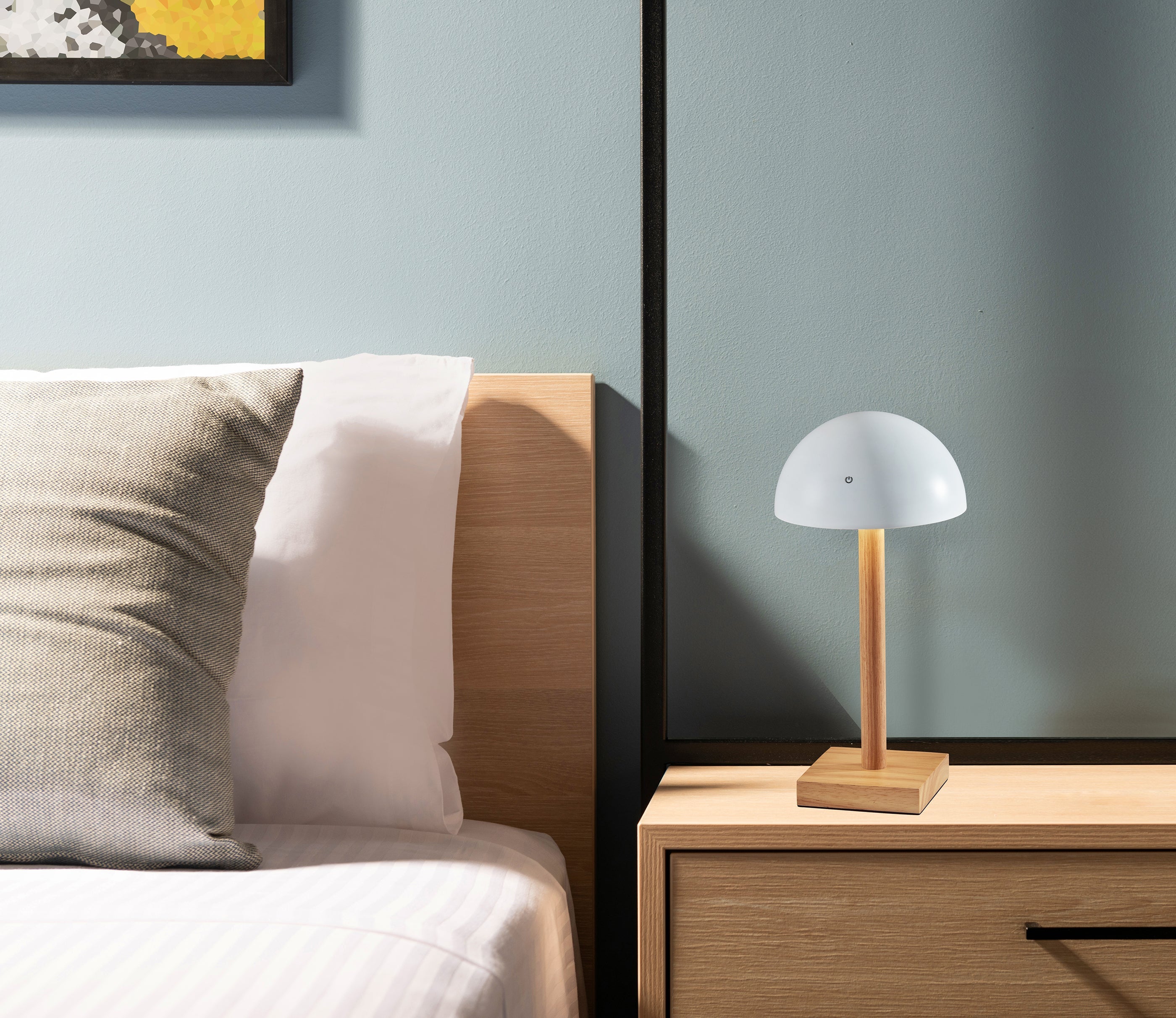 Nash LED Cordless Table Lamp- White