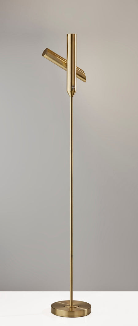 Vega Torchiere- Antique Brass