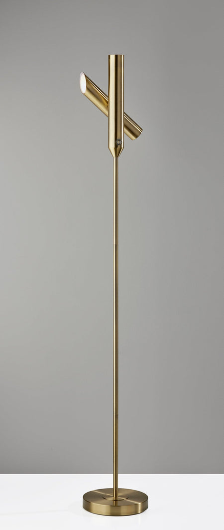 Vega Torchiere- Antique Brass