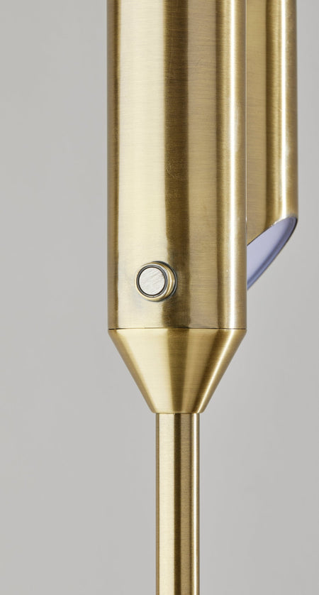 Vega Torchiere- Antique Brass