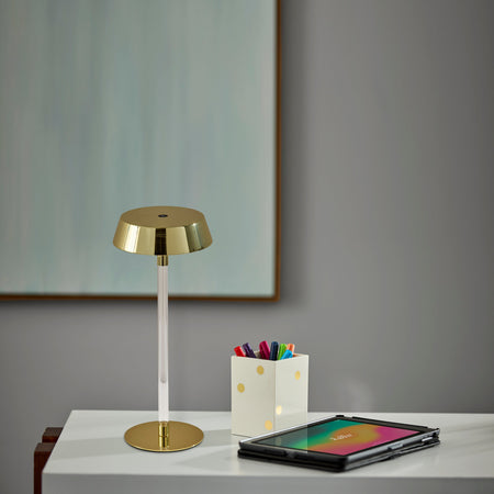 Orla LED Cordless Table Lamp- Gold