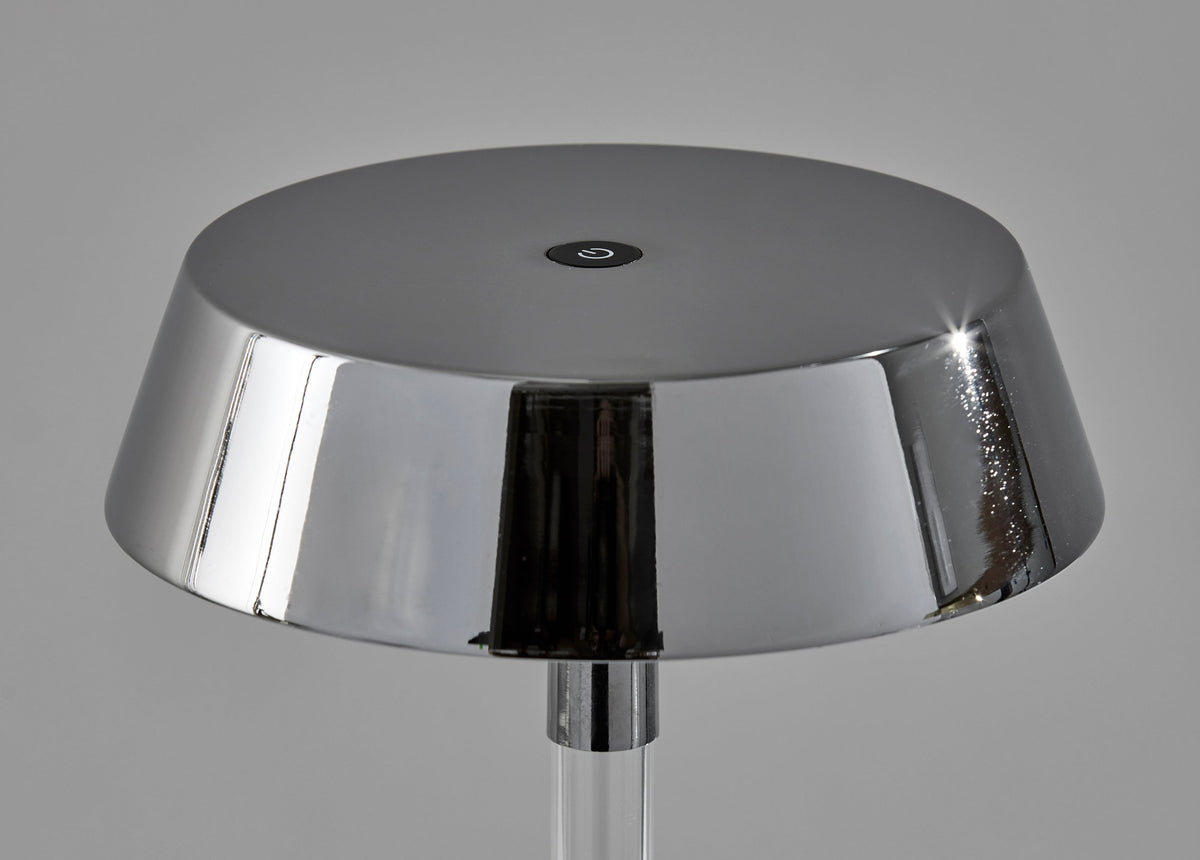 Orla LED Cordless Table Lamp- Chrome
