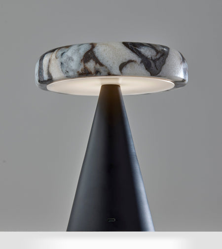 Randy LED Cordless Table Lamp- Black