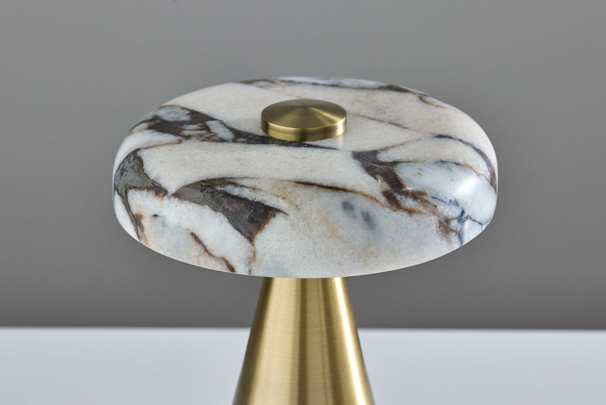 Randy LED Cordless Table Lamp- Antique Brass