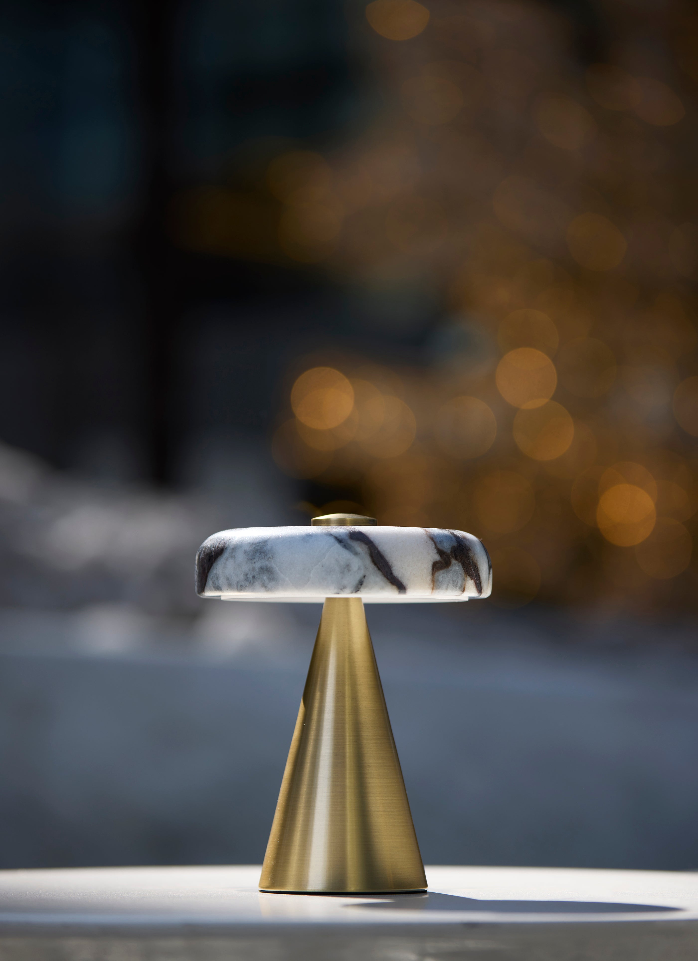 Randy LED Cordless Table Lamp- Antique Brass
