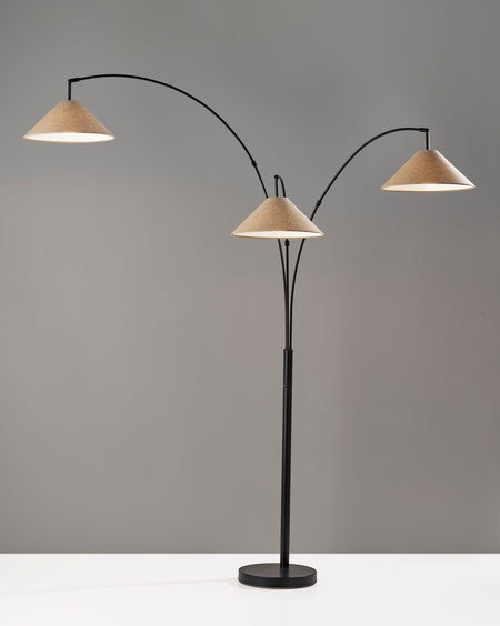 Braxton 3-Arm Arc Lamp