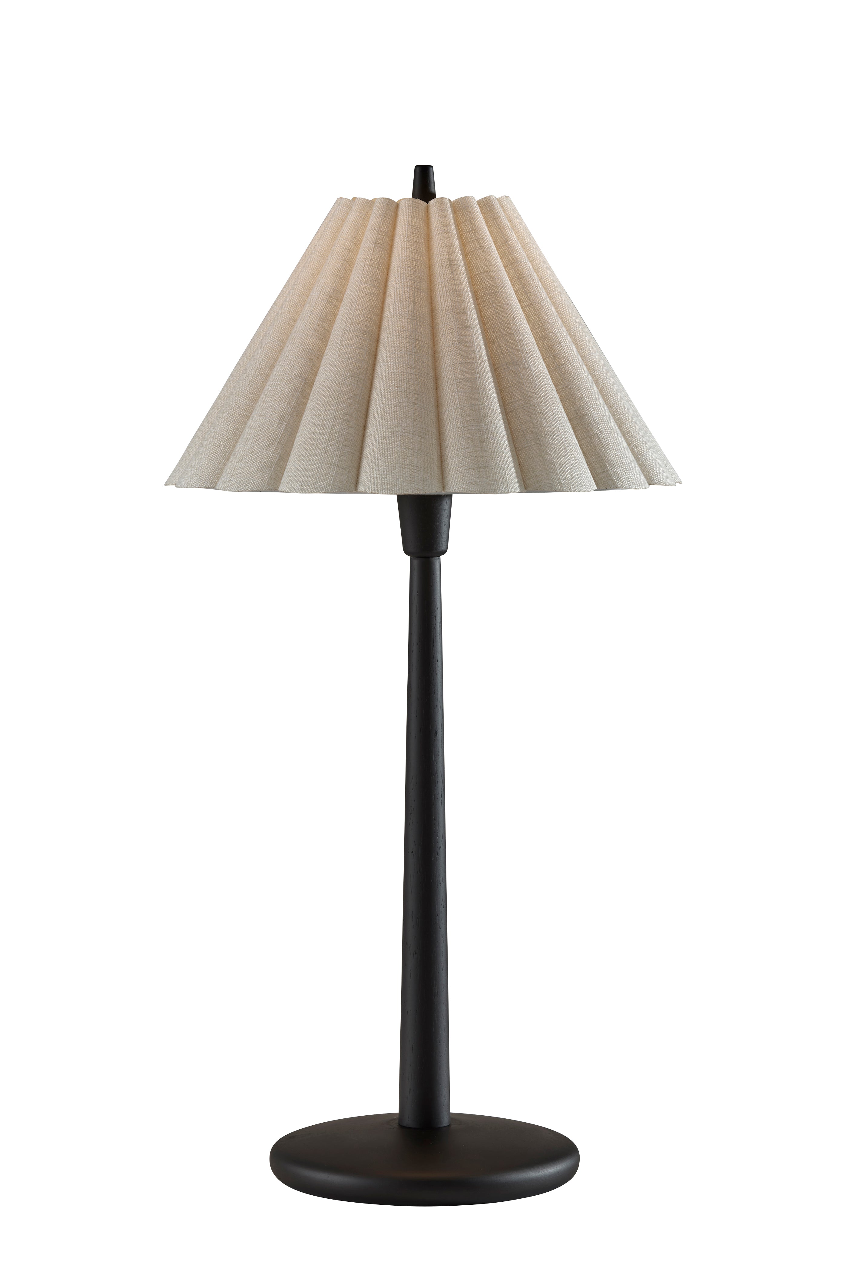 Scallop Table Lamp- Black