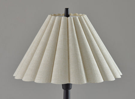 Scallop Table Lamp- Black