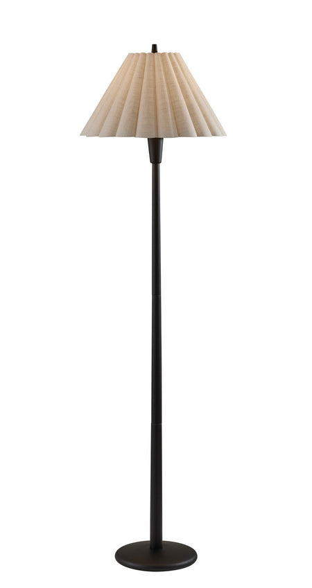 Scallop Floor Lamp- Black