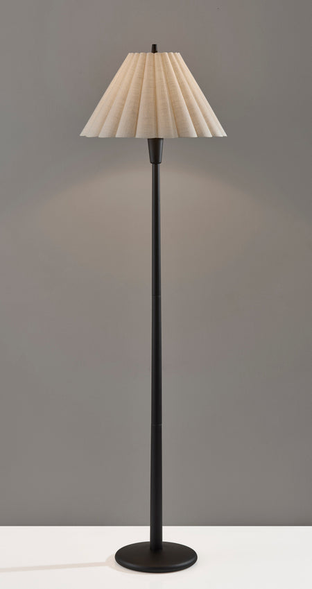 Scallop Floor Lamp- Black