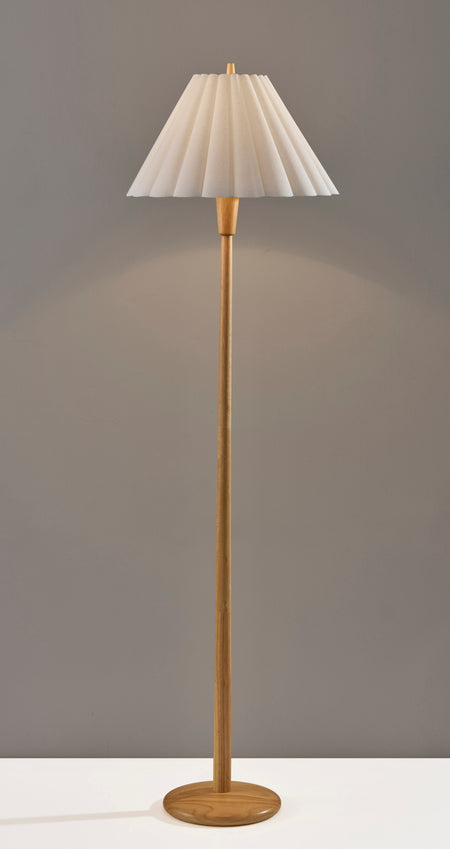 Scallop Floor Lamp- Natural