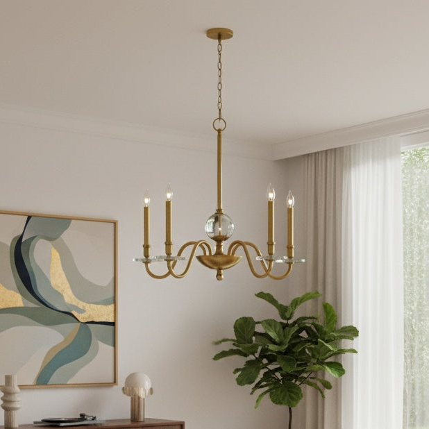 Everly family traditional chandelier for with modern touch by Hinkley