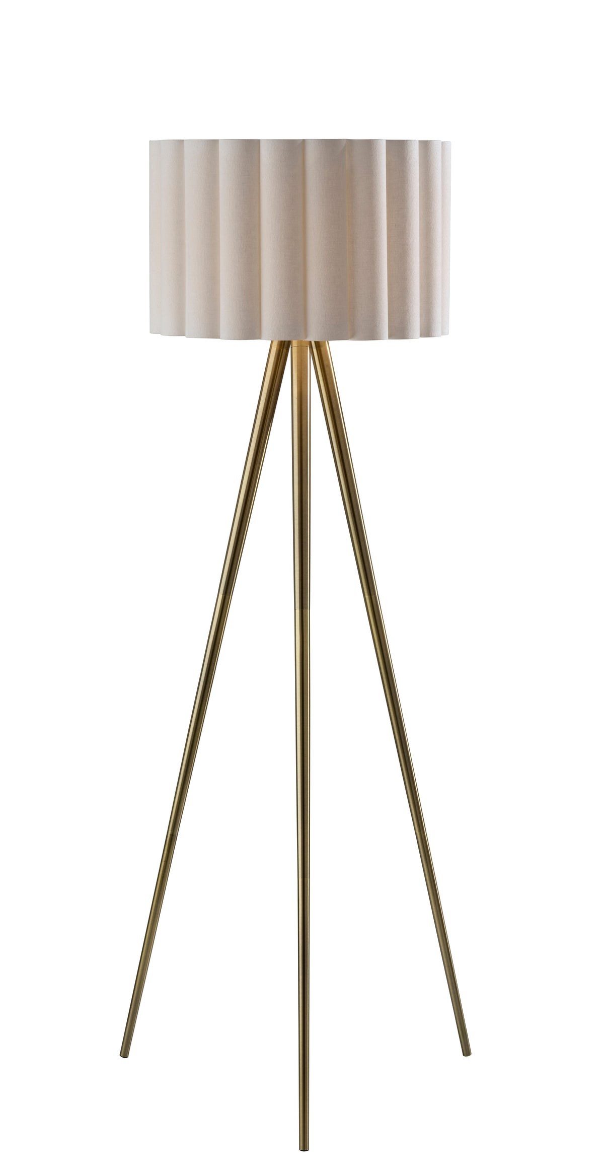 Caldwell Floor Lamp- Antique Brass