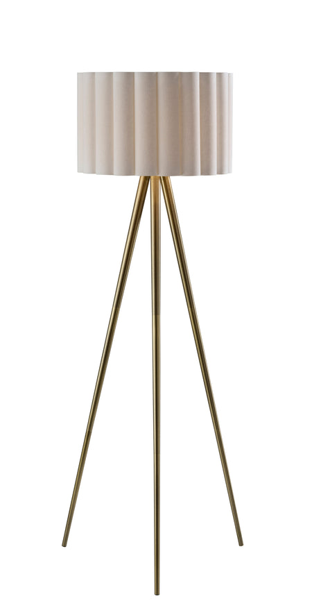 Caldwell Floor Lamp- Antique Brass