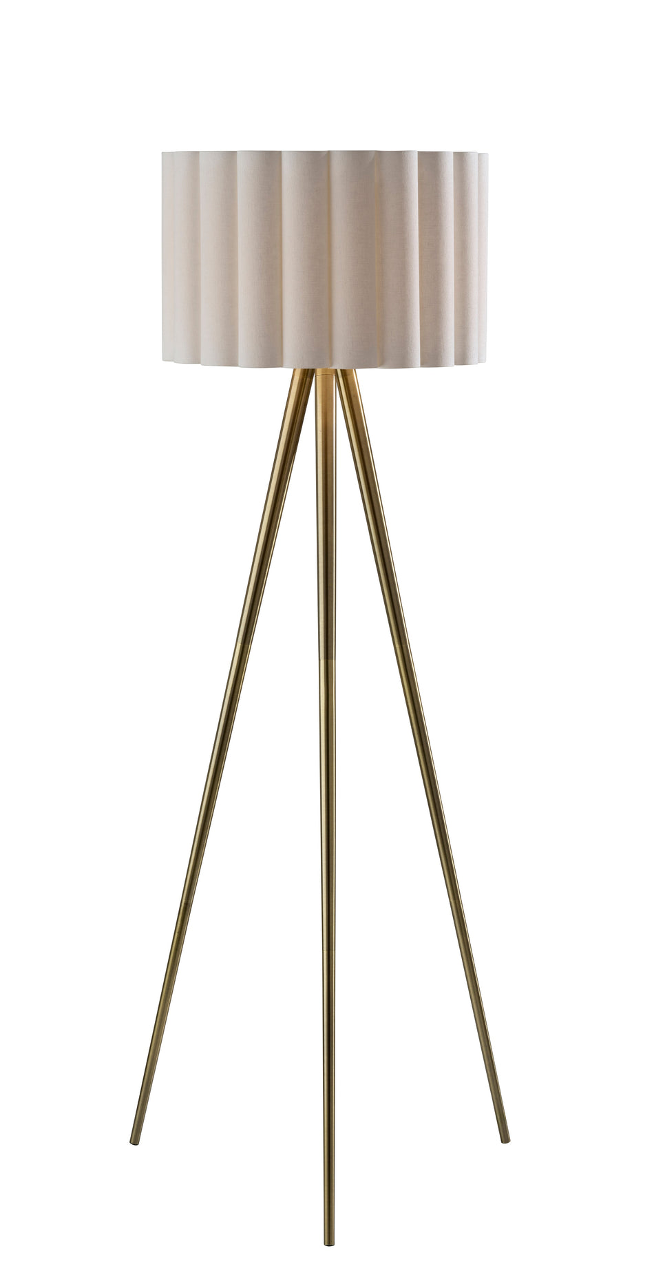Caldwell Floor Lamp- Antique Brass