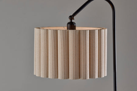 Caldwell Shelf Floor Lamp- Black