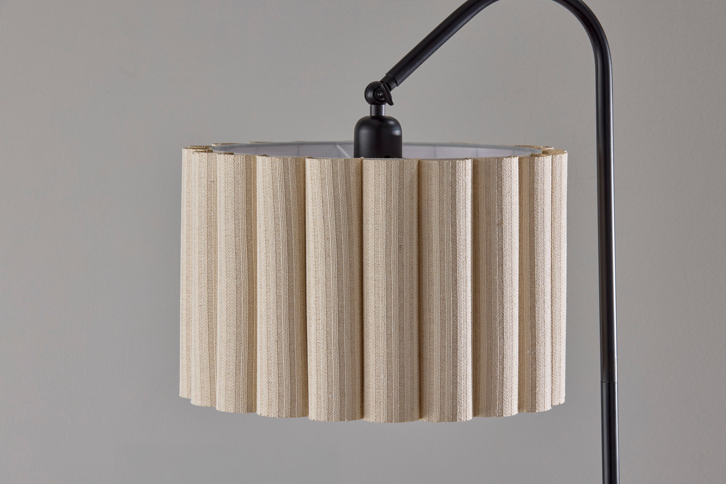 Caldwell Shelf Floor Lamp- Black