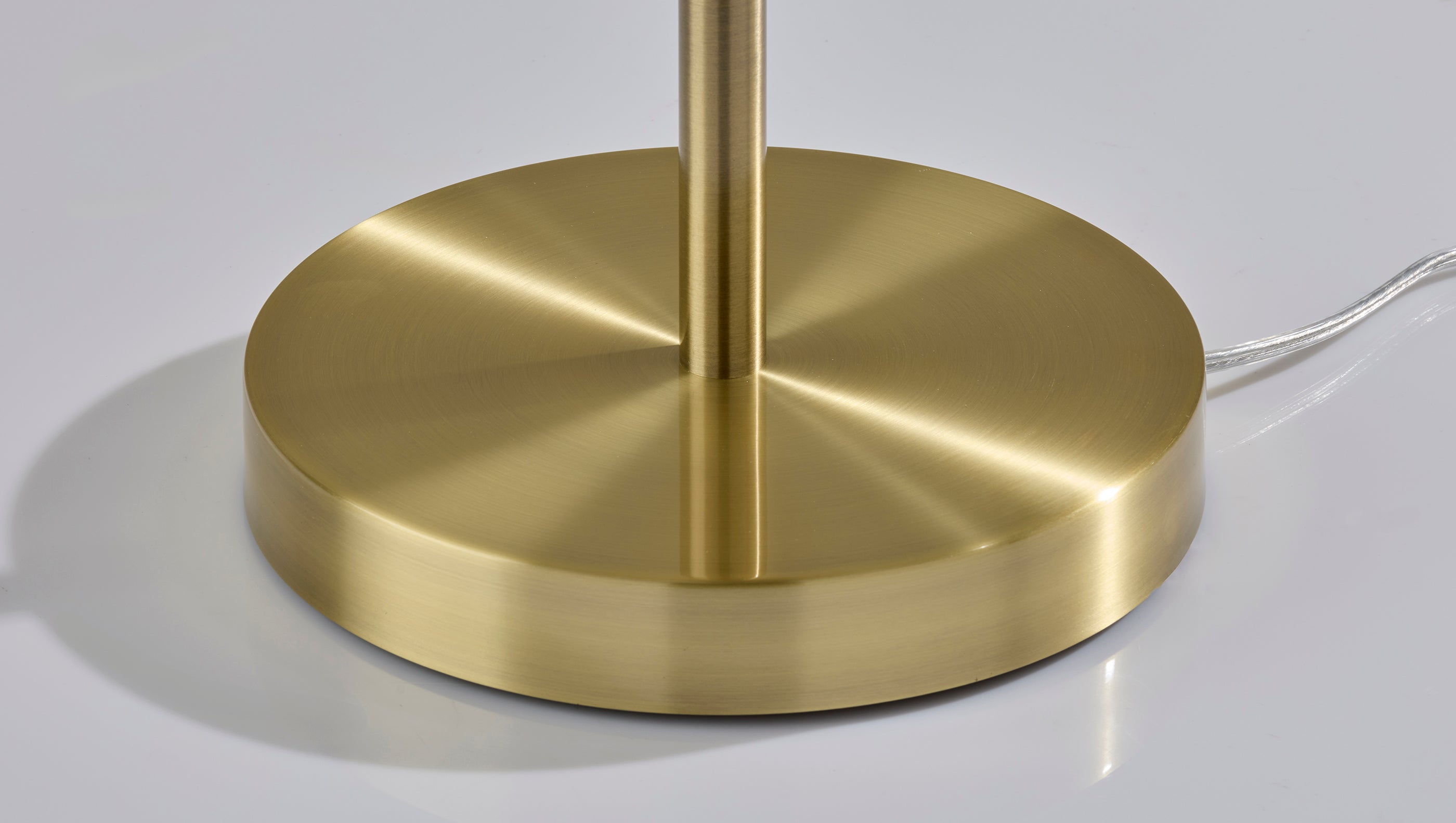 Caldwell Shelf Floor Lamp- Antique Brass