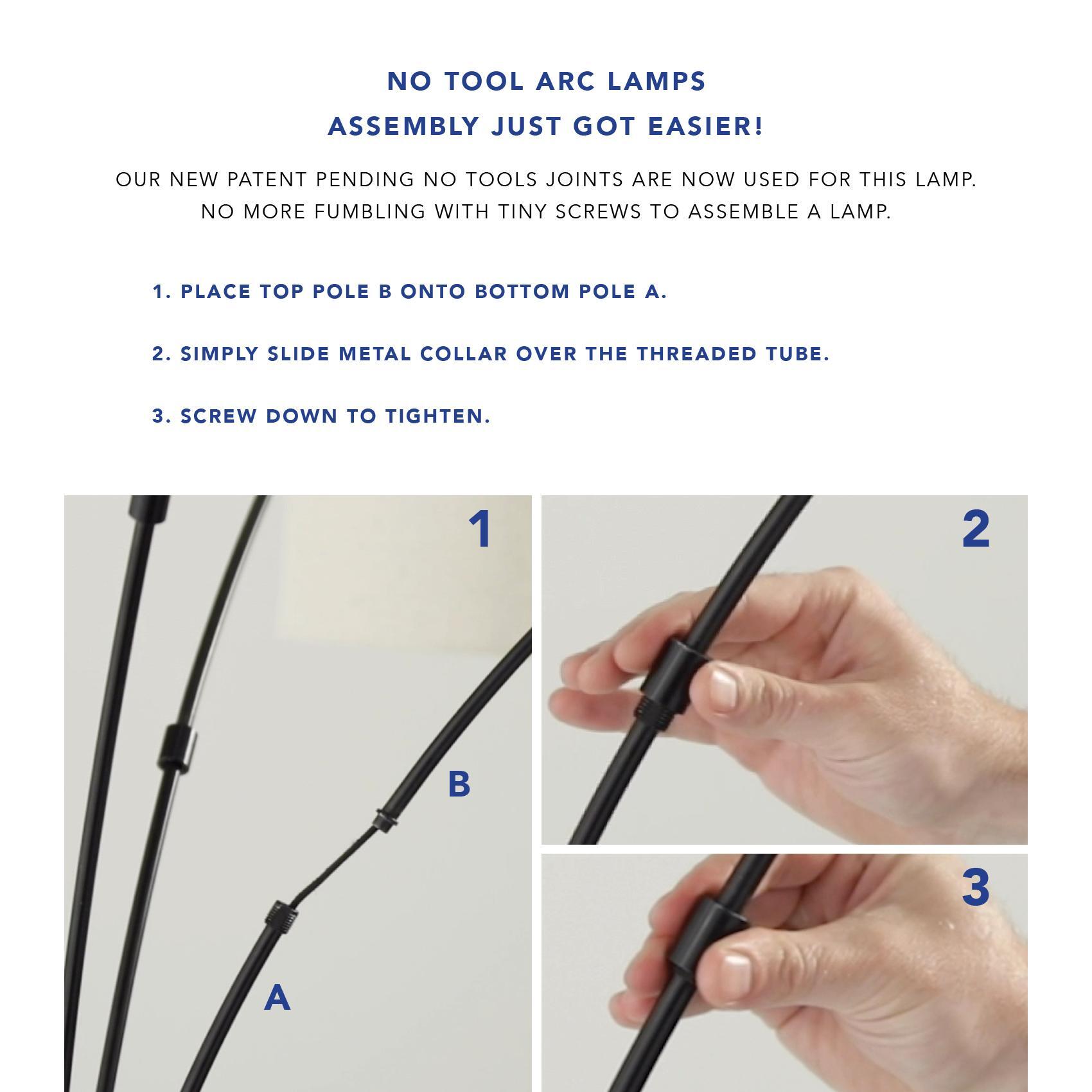 Bowery 3-Arm Arc Lamp