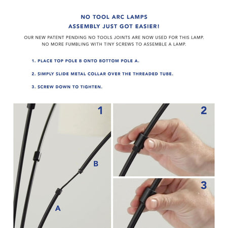 Bowery 3-Arm Arc Lamp
