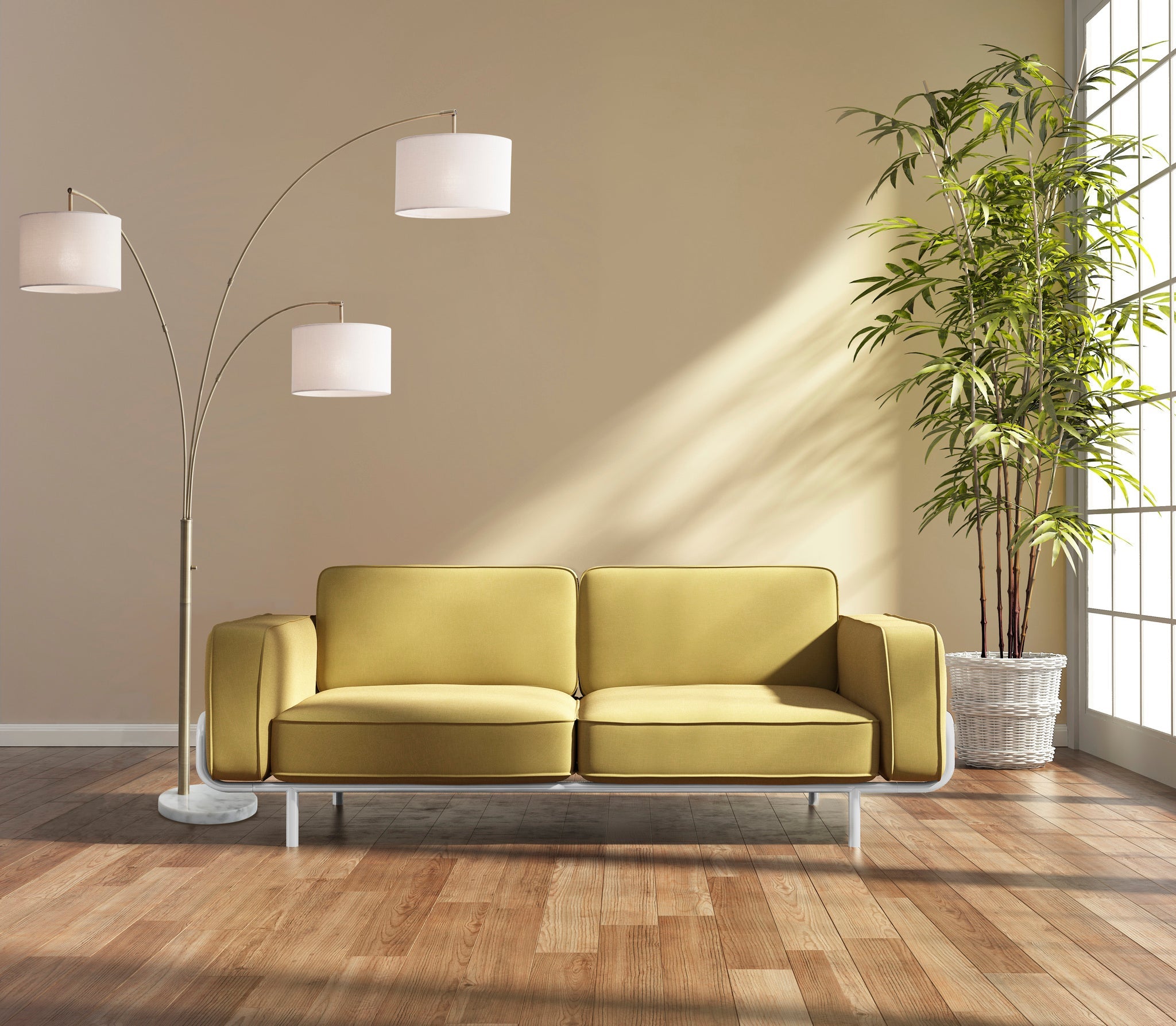 Bowery 3-Arm Arc Lamp