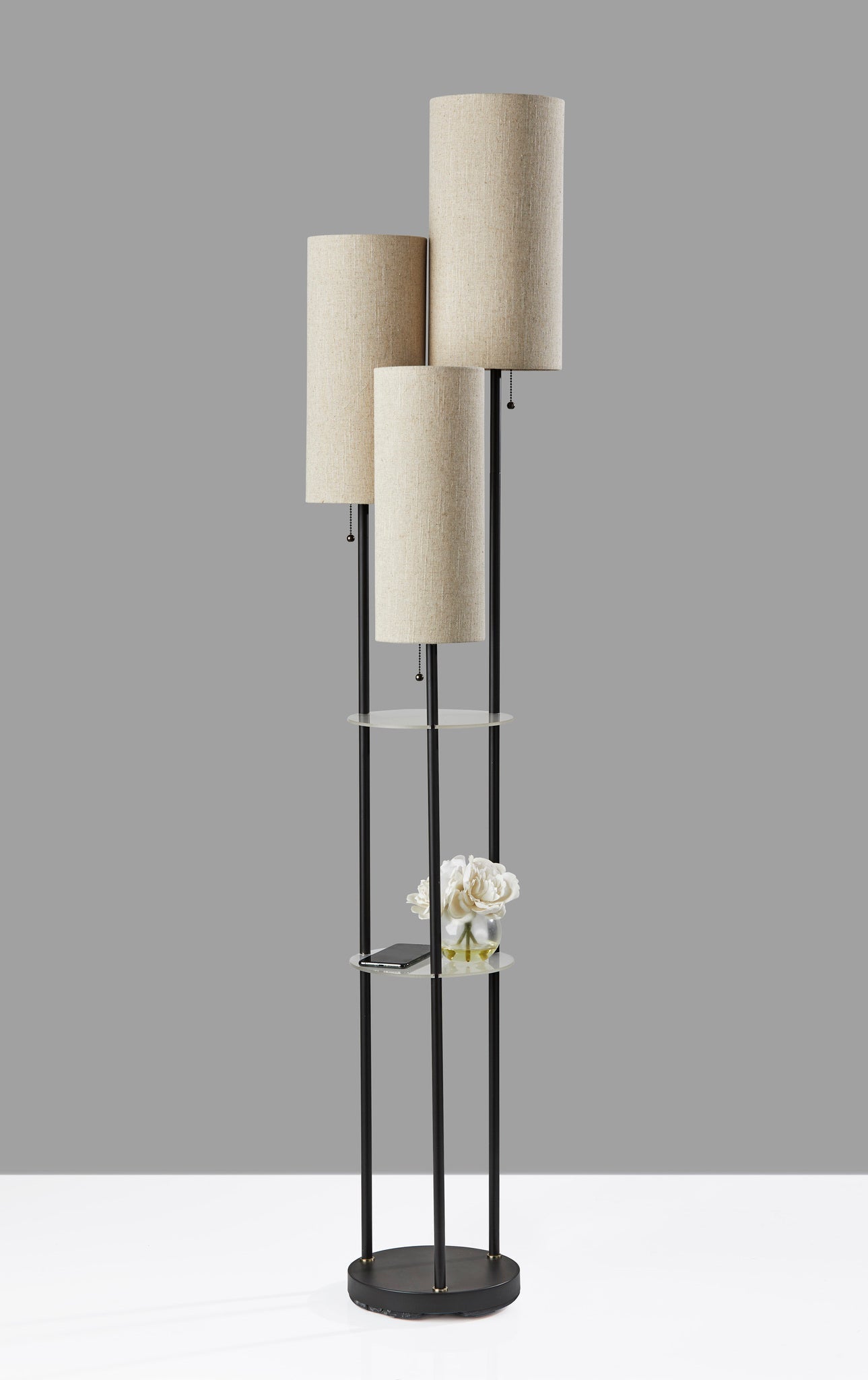 Trio Shelf Floor Lamp