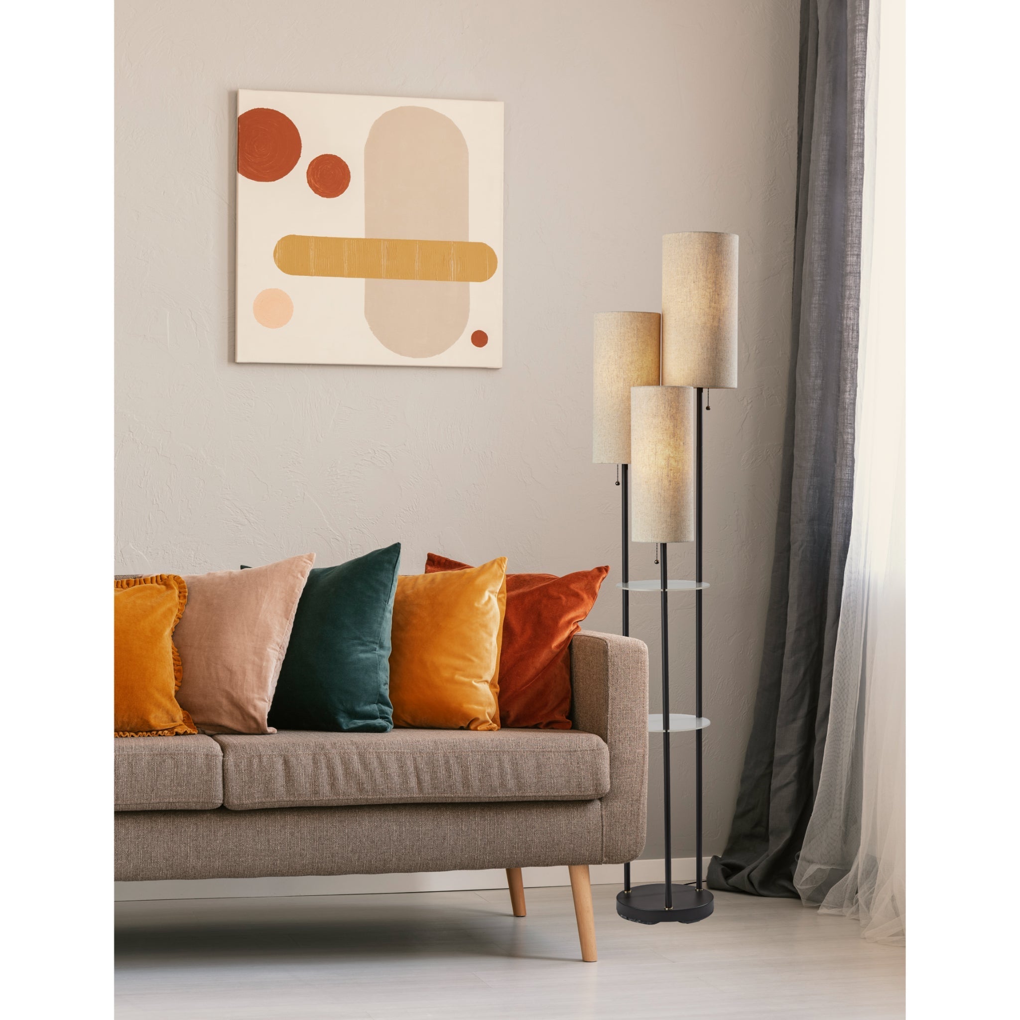 Trio Shelf Floor Lamp
