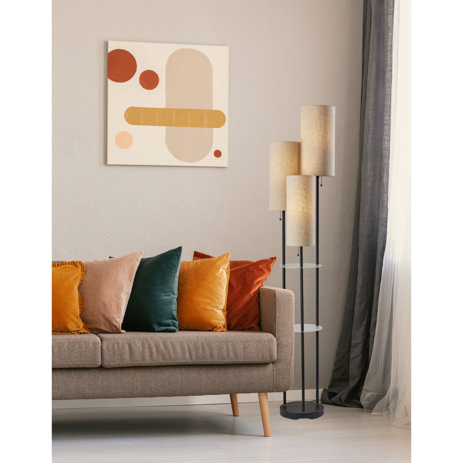Trio Shelf Floor Lamp