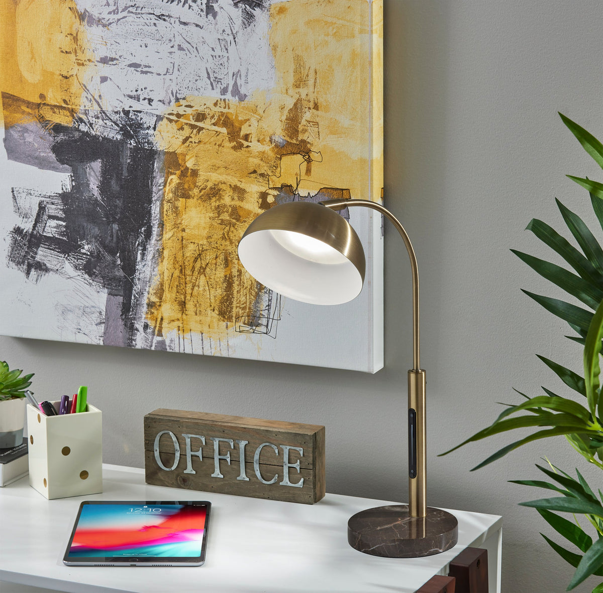 Bolton LED Desk Lamp w/ Smart Switch