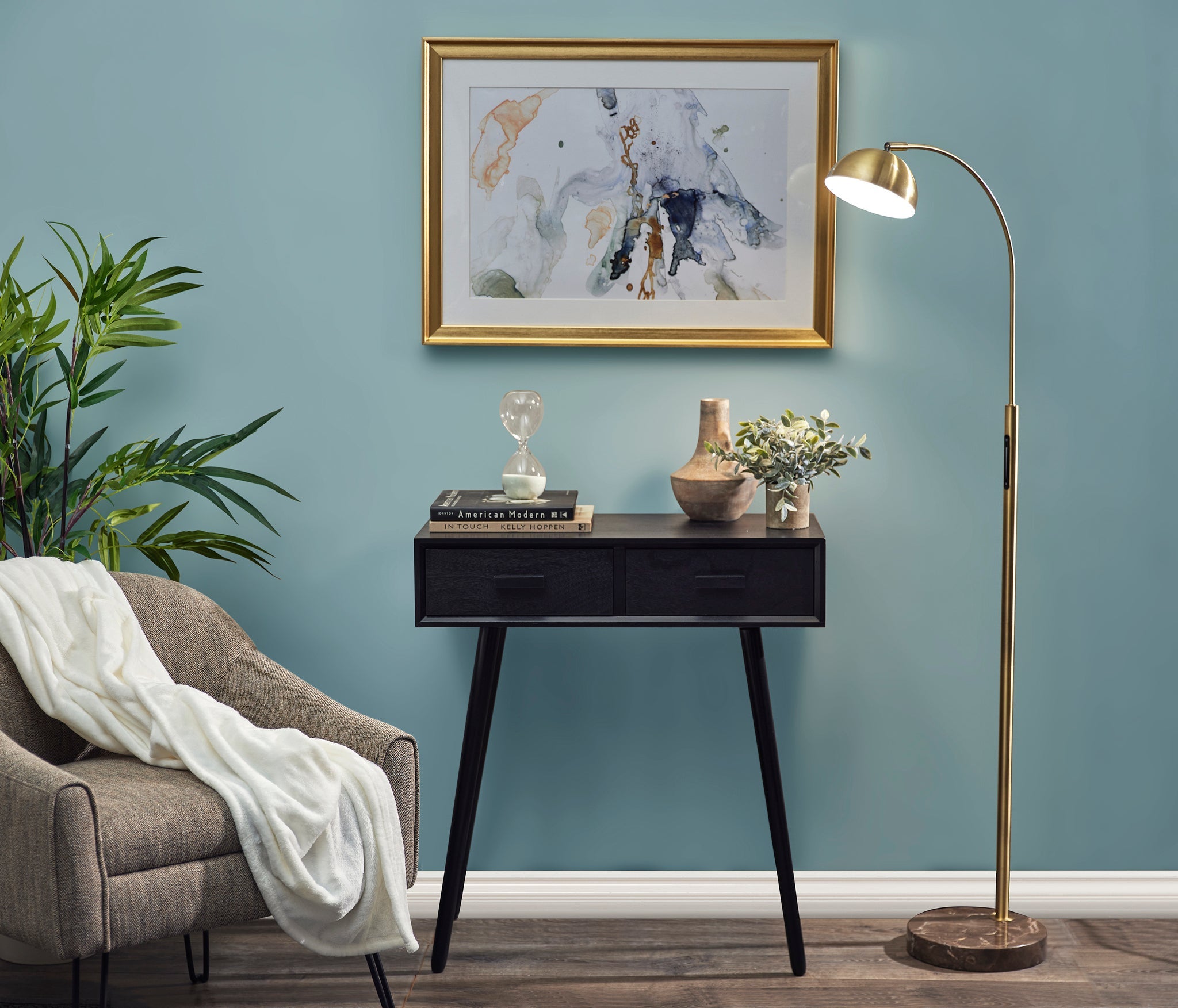 Bolton LED Floor Lamp w/ Smart Switch