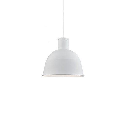 Irving 16-in White 1 Light Pendant by KUZCO